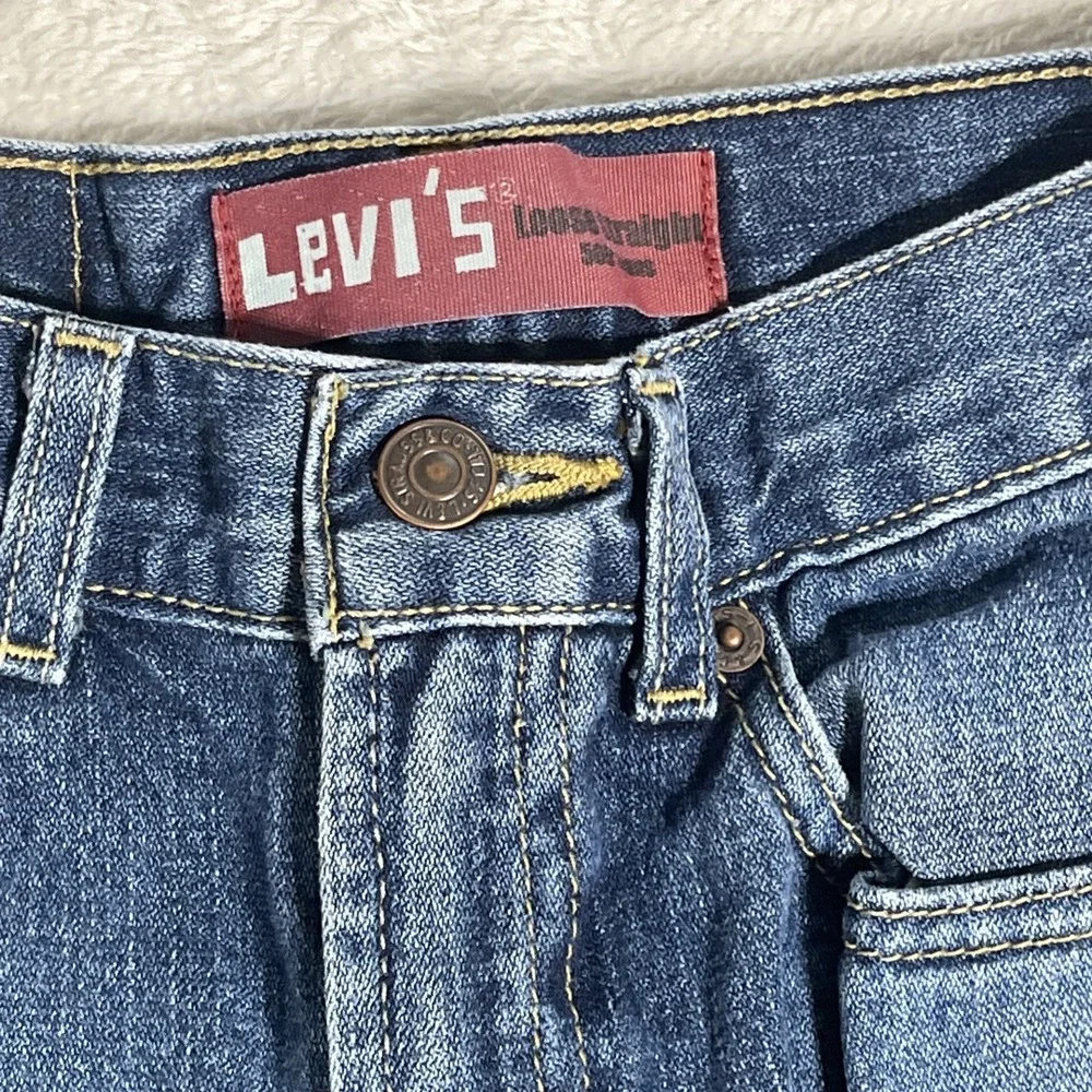 Levi's 569 Jeans 3 Pairs‎ Boy's 8 Reg Loose Straight 24 X 22 Cowboy Rodeo EUC
